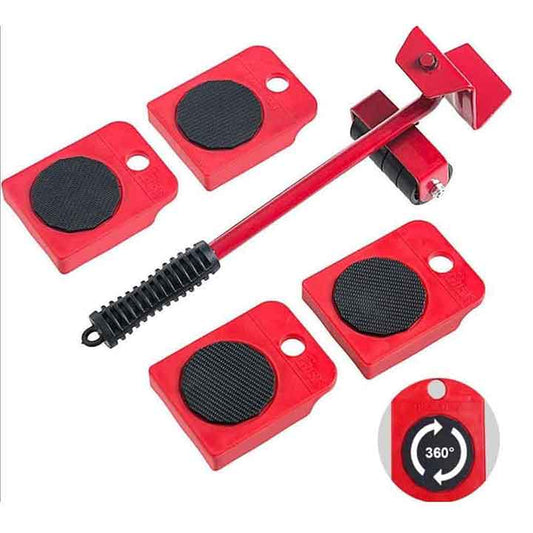 Metal Rod with 4 pcs Moving Wheels