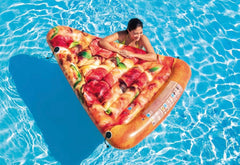 Pizza Float Mat, Giant Sliced Pizza Beach Toy Floats Swimming Pool Water Toys Outdoor Summer Party Swim Tubes Rings Beach, Swimming Party for Kids and Adults (160cm x 137cm)