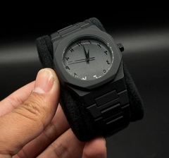 Arabic Aura Black Dial Watch – Elegant Islamic Numerals for Men