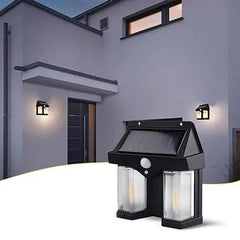 Solar Motion Sensor Wall Light – 3 Modes, Waterproof, Wireless LED