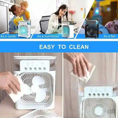 4-in-1 Portable Air Cooler with Mist, Fan, Humidifier & Aroma – 700ml Tank