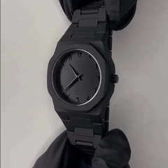 Arabic Aura Black Dial Watch – Elegant Islamic Numerals for Men