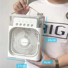 4-in-1 Portable Air Cooler with Mist, Fan, Humidifier & Aroma – 700ml Tank