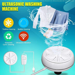 Mini Portable Ultrasonic Washing Machine – 3-in-1, USB Powered