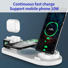 6 In 1 Wireless Charger, Portable Wireless Charging Station