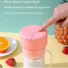 Portable Mini Juicer Blender & Crusher - Cordless Smoothie Maker 300ml UAE