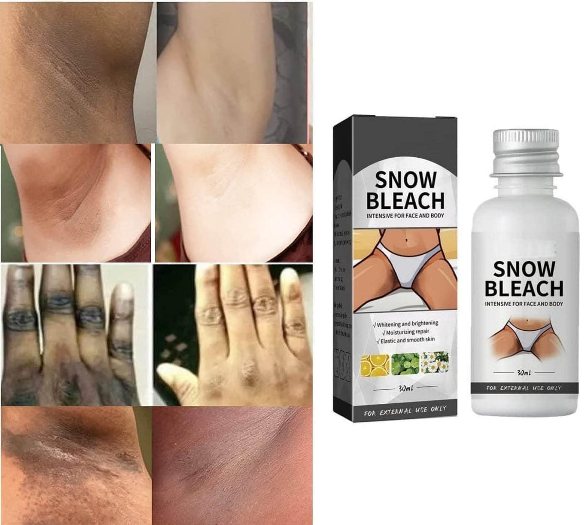Snow Bleach Cream – Skin Brightening for Private & Intimate Areas