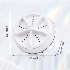 Mini Portable Ultrasonic Washing Machine – 3-in-1, USB Powered