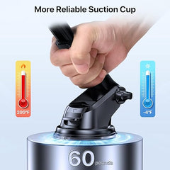 Car Phone Holder, Long Arm Phone Holder Car for Dashboard Windshield Air Vent【Heat-Resistant Strong Suction Cup】Car Mobile Holder Compatible with All Smartphones