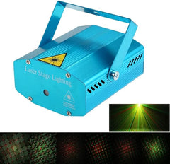 Mini LED Laser Projector Christmas Decorations Laser Disco Light Laser Light Dj Voice-activated DJ Disco Xmas Party Club Light
