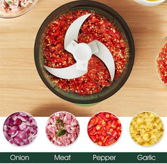 Mini Electric Garlic Chopper – 350ml Cordless Food Processor with USB Charging