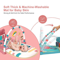Baby Play Mat & Activity Gym with Piano - Tummy Time & Sensory Toys UAE
