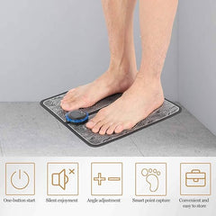 Electric Foot Massage Pad – Portable EMS Foot Massager for Pain Relief & Blood Circulation