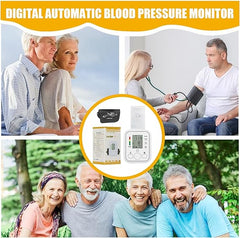 Home Digital Health Monitor – Smart Upper Arm Blood Pressure & Heart Rate Checker