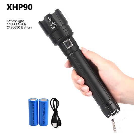 P90 Rechargeable LED Flashlight