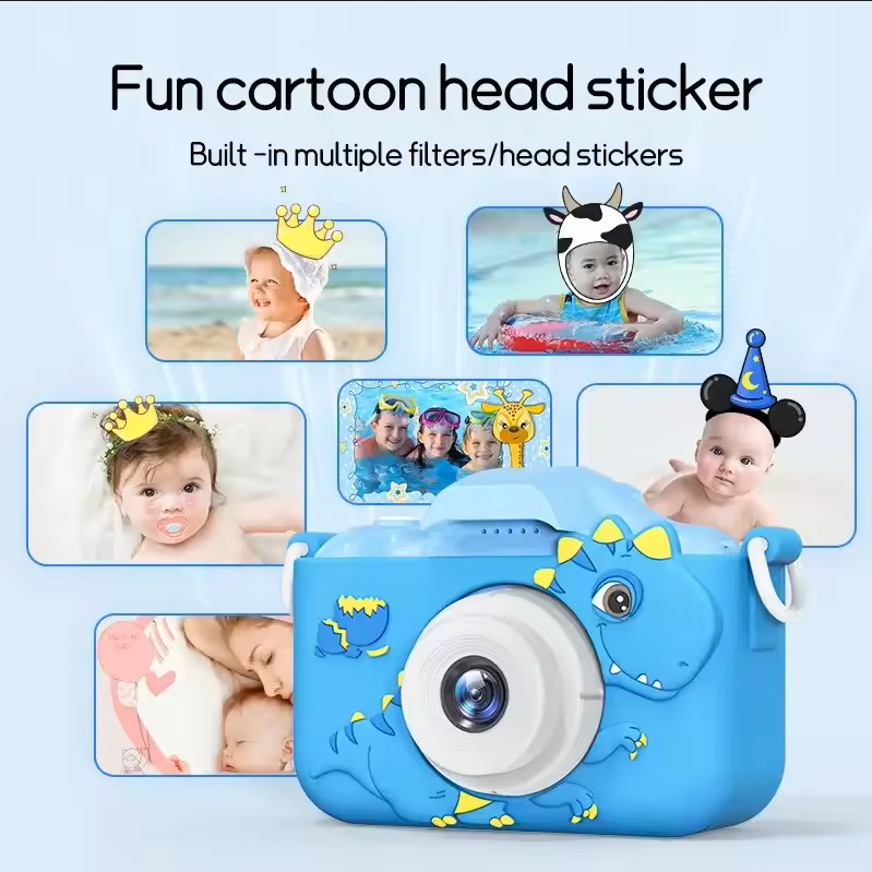 Mini Digital Camera for Kids – 12MP, 1080p Video, Rechargeable & Shockproof