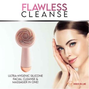 Flawless Cleanse Silicone Facial Cleanser – Gentle Electric Face Brush for Deep Cleaning & Massage