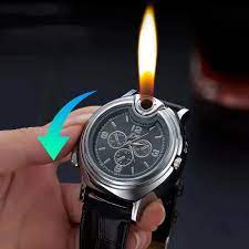 New Military USB Lighter Watch Men's Casual Wristwatches