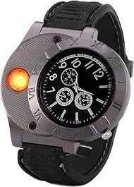 New Military USB Lighter Watch Men's Casual Wristwatches