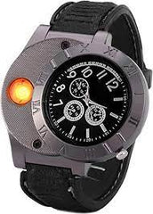 New Military USB Lighter Watch Men's Casual Wristwatches