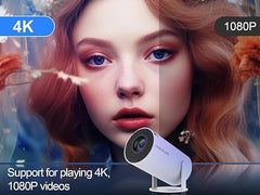 4K HD Mini Projector | IOS Android WIFI & USB Connectivity
