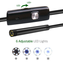 Waterproof USB Endoscope Inspection Camera – HD Borescope with Phone Attachment for Pipe, Wall & Engine Inspection