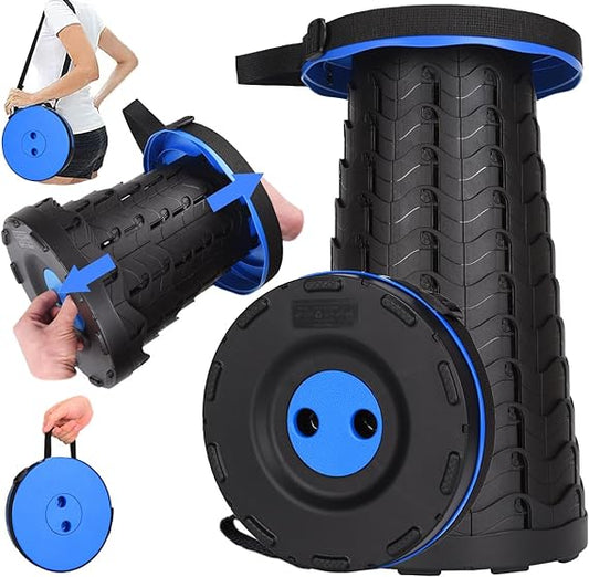 Fishboy Portable Retractable Folding Stool,Telescoping Foldable Camping